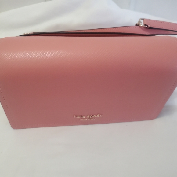 Kate Spade New York Spencer Saffiano Leather Flap Chain Wallet - Picture 5 of 6